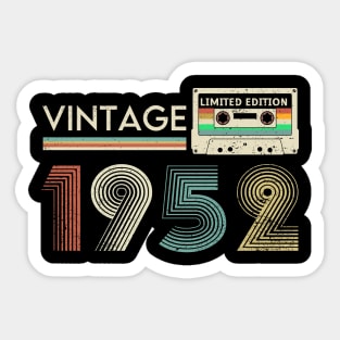 Vintage 1952 Limited Cassette Sticker